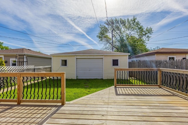 7817 Menard Ave, Burbank, IL 60459 - wooden terrace featuring an outdoor structure