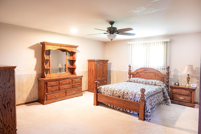 14207 Concord Dr, Orland Park, IL 60462 - bedroom with carpet floors and a ceiling fan