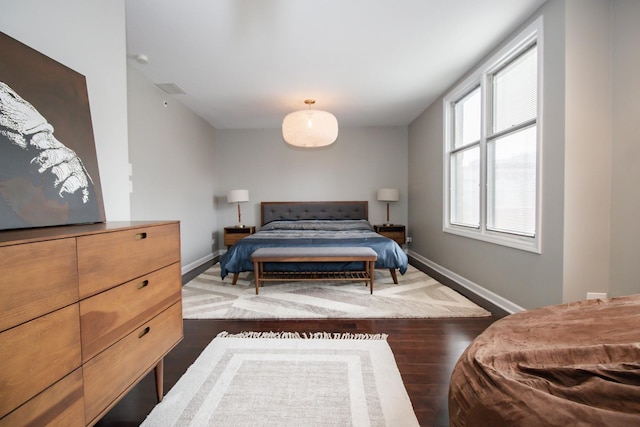235 S Marion St Unit C, Oak Park, IL 60302 - bedroom with baseboards and dark wood-style flooring