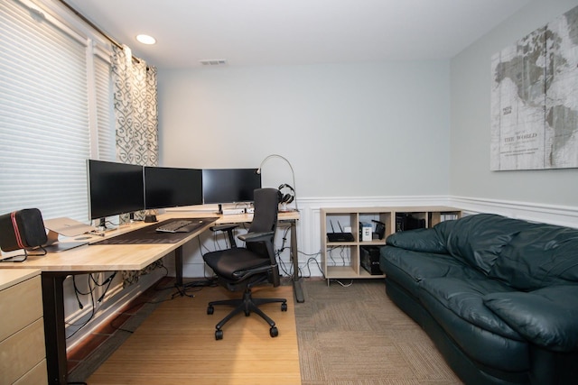 235 S Marion St Unit C, Oak Park, IL 60302 - home office featuring wood finished floors
