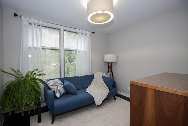 235 S Marion St Unit C, Oak Park, IL 60302 - living room with baseboards and light wood-style floors