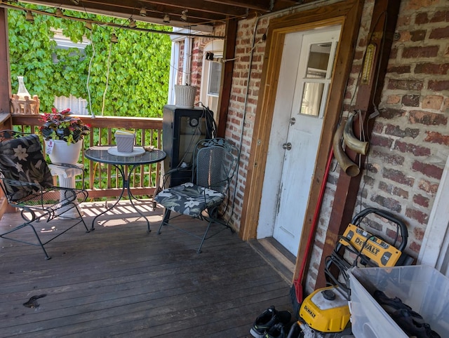 3233 S Morgan St, Chicago, IL 60608 - view of wooden terrace