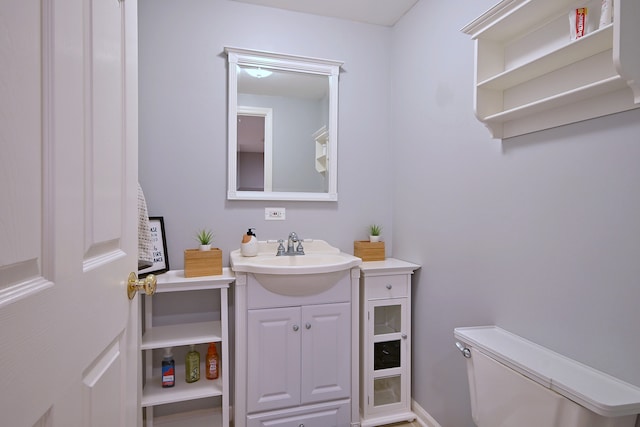 1422 Deer Creek Ln, Lake In The Hills, IL 60156 - half bathroom featuring vanity and toilet