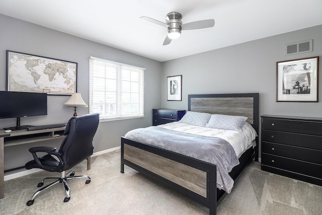 3536 Scottsdale Cir, Naperville, IL 60564 - bedroom with carpet flooring, an office area, and ceiling fan