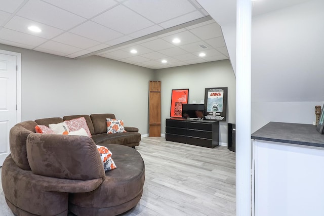 3536 Scottsdale Cir, Naperville, IL 60564 - living area with light wood-type flooring and recessed lighting