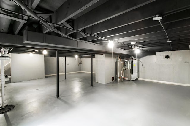 5 Danube Way, Olympia Fields, IL 60461 - unfinished below grade area with water heater and heating unit