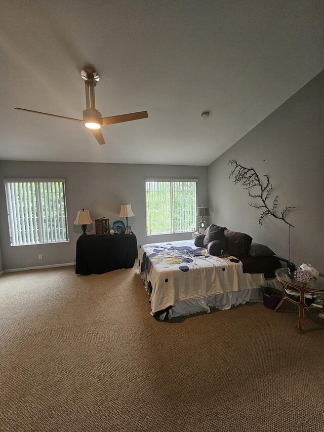 8314 Sierra Woods Ln, Carpentersville, IL 60110 - bedroom with carpet and a ceiling fan