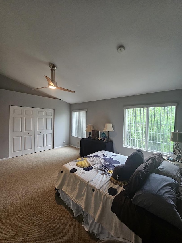 8314 Sierra Woods Ln, Carpentersville, IL 60110 - bedroom featuring carpet floors, a ceiling fan, and a closet