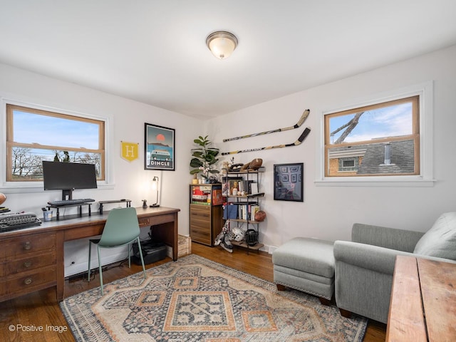 4048 W 105th St, Oak Lawn, IL 60453 - office with healthy amount of natural light and wood finished floors