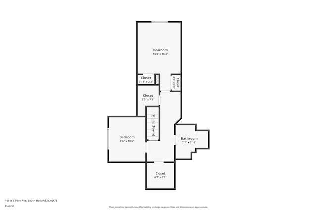 16816 S Park Ave, South Holland, IL 60473 - property floor plan