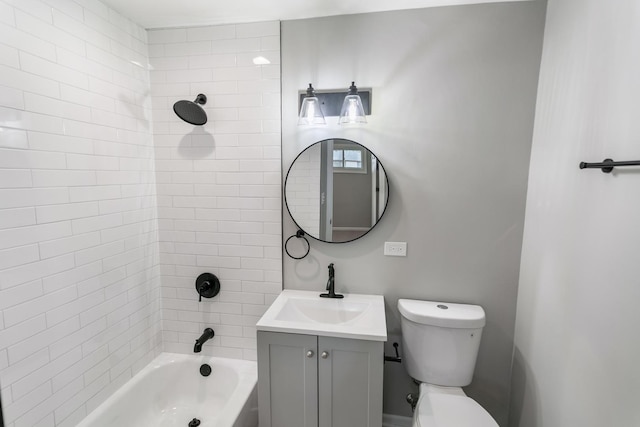 15439 Cherry St, South Holland, IL 60473 - full bathroom with vanity, toilet, and shower / tub combination