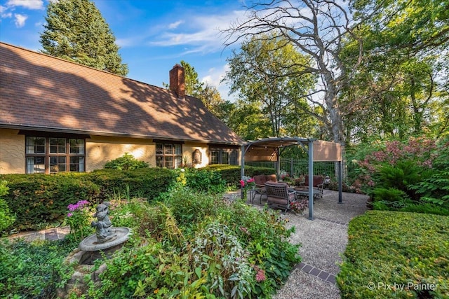 4915 Terra Cotta Rd, Crystal Lake, IL 60012 - view of yard featuring a pergola and a patio
