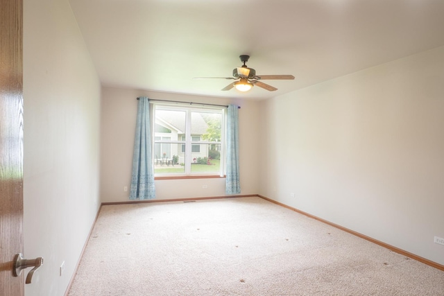 4707 Mikasa Ct, Joliet, IL 60431 - carpeted empty room with a ceiling fan and baseboards