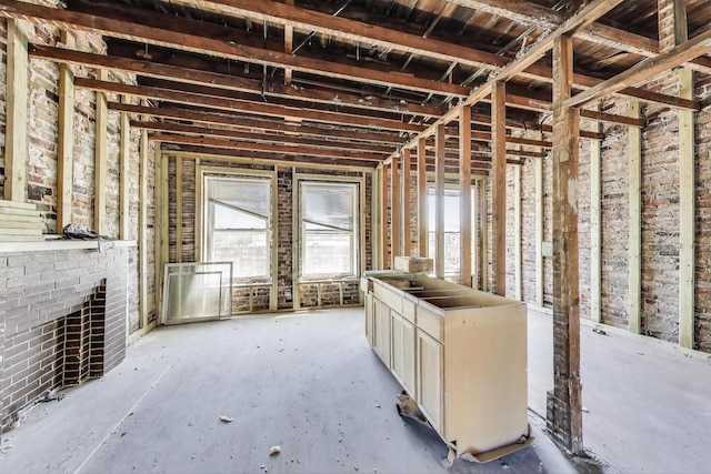 3314 W Carroll Ave, Chicago, IL 60624 - miscellaneous room with an outdoor brick fireplace
