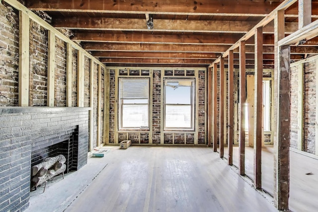 3314 W Carroll Ave, Chicago, IL 60624 - misc room featuring an outdoor brick fireplace