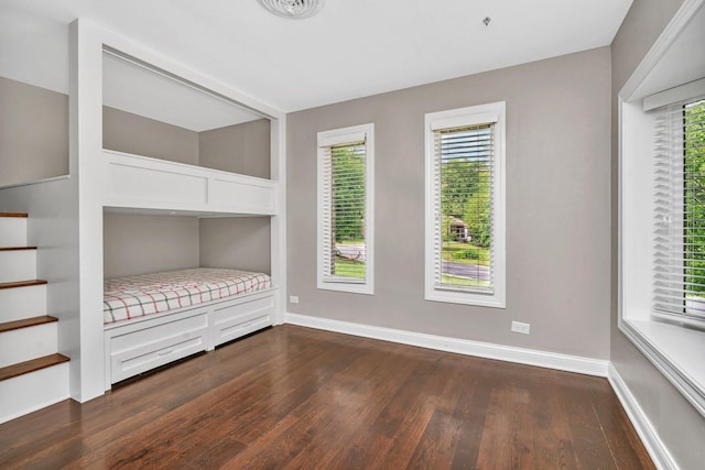 9109 W 123rd St, Palos Park, IL 60464 - unfurnished bedroom with dark wood finished floors and baseboards