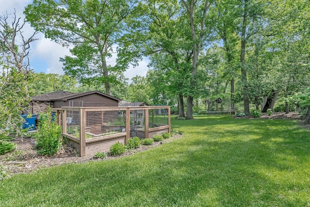9109 W 123rd St, Palos Park, IL 60464 - view of yard featuring a vegetable garden