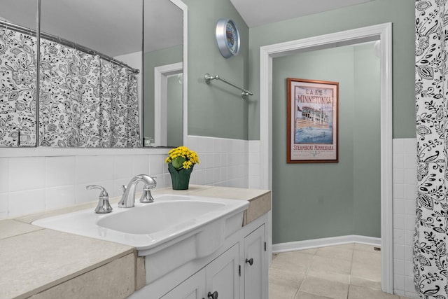 710 Longwood Dr, Lake Forest, IL 60045 - bathroom with vanity and tile patterned floors