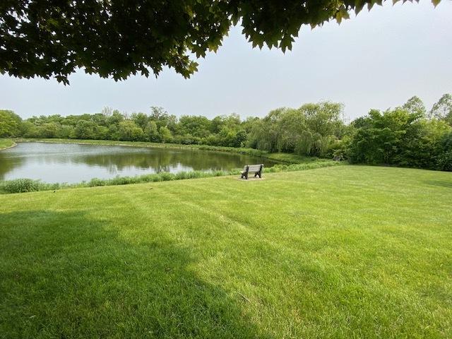 2S414 Emerald Green Dr Unit G, Warrenville, IL 60555 - view of green lawn featuring a water view