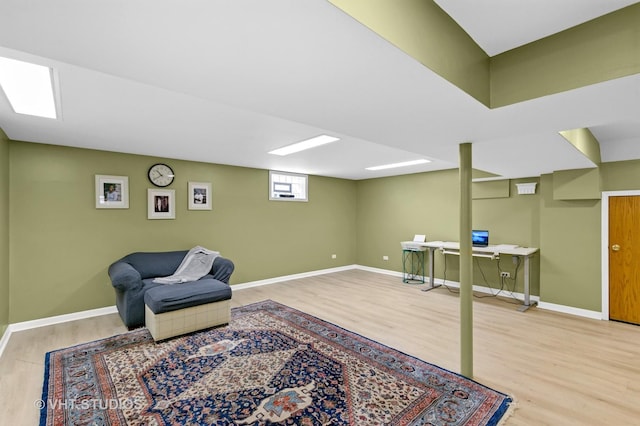 17124 Langley Ave, South Holland, IL 60473 - sitting room with wood finished floors and baseboards
