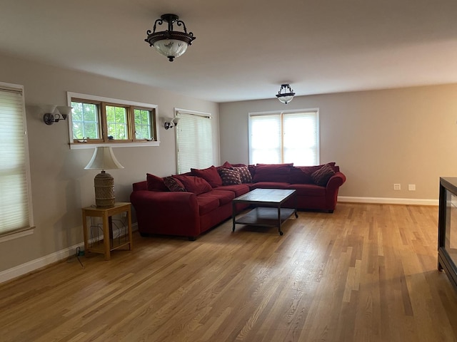 10724 S Ridgeway Ave, Chicago, IL 60655 - living room with light wood-style flooring and baseboards