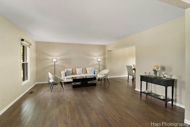 707 W Nichols Rd, Arlington Heights, IL 60004 - living area with dark wood-type flooring and baseboards
