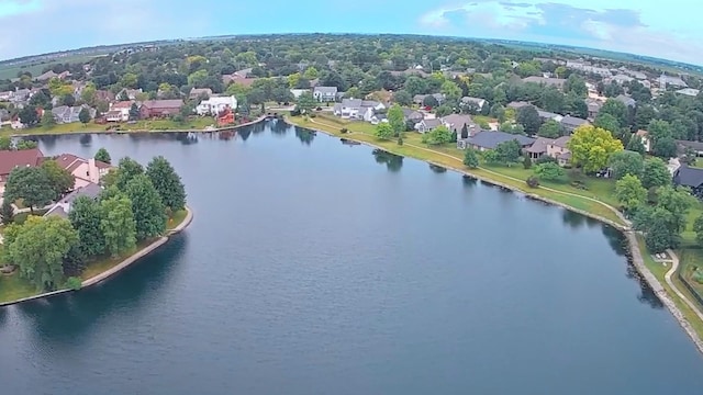 2903 Prairie Meadow Dr, Champaign, IL 61822 - aerial perspective of suburban area featuring a large body of water