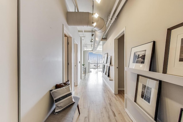 1530 S State St Unit 17B, Chicago, IL 60605 - corridor with light wood-style flooring and baseboards