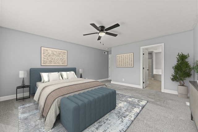 1924 Prestwold Pl, Machesney Park, IL 61115 - bedroom featuring carpet floors, baseboards, and ceiling fan