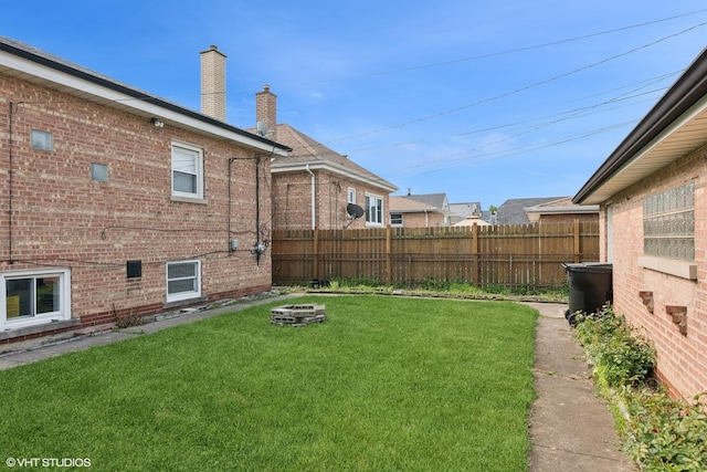5200 S Mozart Ave, Chicago, IL 60632 - view of yard with a fire pit