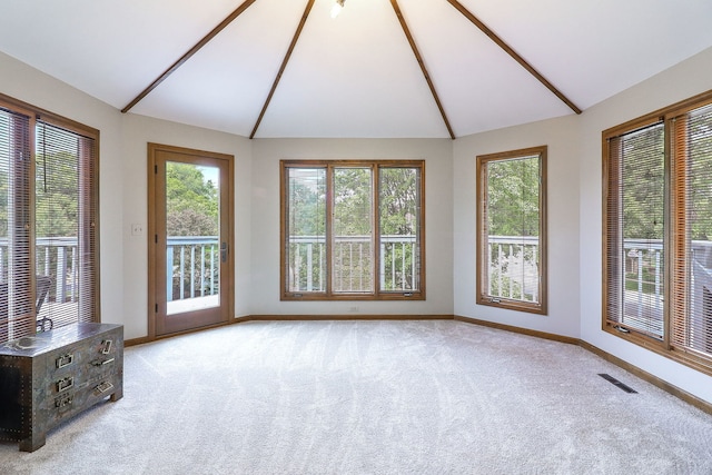 841 Turnbridge Cir, Naperville, IL 60540 - unfurnished sunroom with lofted ceiling and healthy amount of natural light