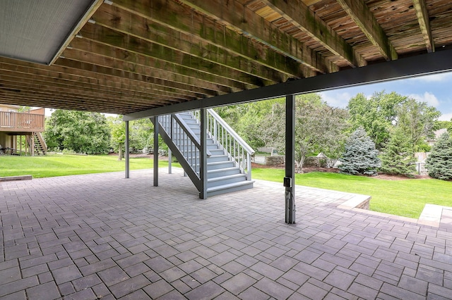 841 Turnbridge Cir, Naperville, IL 60540 - view of patio / terrace featuring stairway