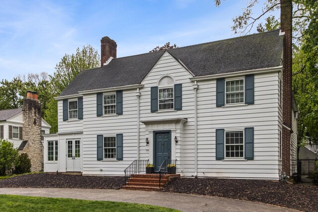 2906 Lincoln St, Evanston, IL 60201 - colonial inspired home featuring a chimney