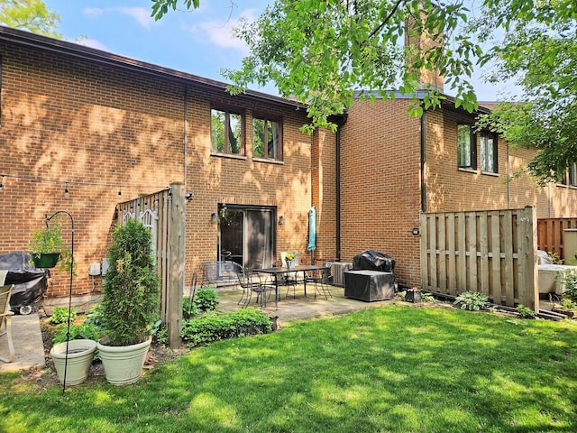 1830 Chestnut Ave Unit 1830, Glenview, IL 60025 - rear view of property with a patio area and brick siding