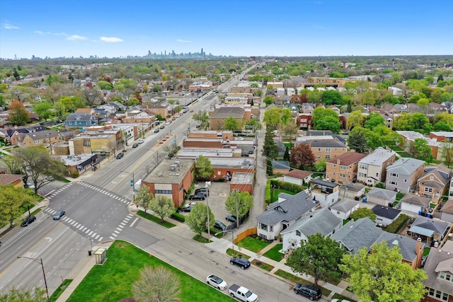 6141 W Peterson Ave, Chicago, IL 60646 - aerial overview of property's location featuring nearby suburban area