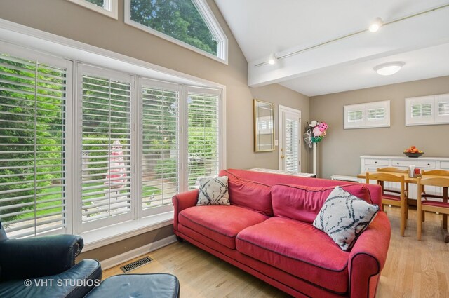 6209 N Legett Ave, Chicago, IL 60646 - living room with light wood-style flooring and high vaulted ceiling