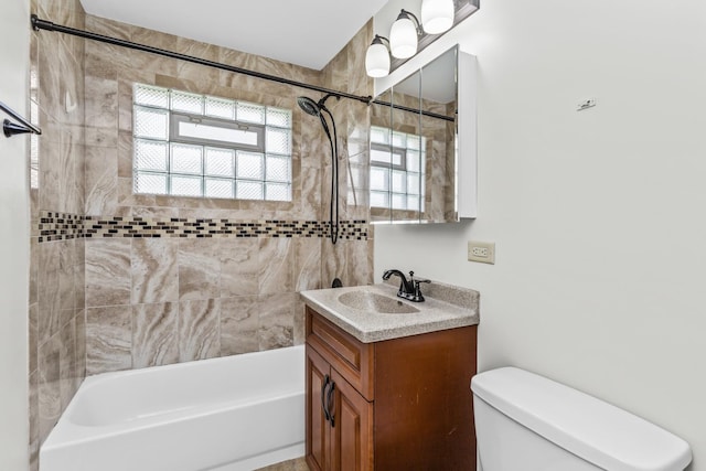 521 N 3rd Ave, Villa Park, IL 60181 - bathroom featuring vanity, shower / washtub combination, and toilet