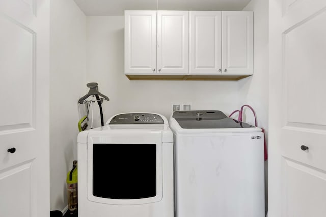 332 Buckingham Ct, Lombard, IL 60148 - laundry area with cabinet space and washer and clothes dryer