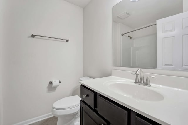 332 Buckingham Ct, Lombard, IL 60148 - bathroom with vanity, tile patterned floors, and a shower