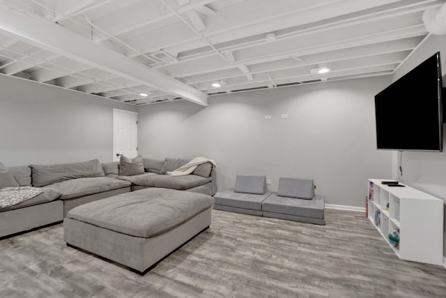 332 Buckingham Ct, Lombard, IL 60148 - living room featuring wood finished floors and baseboards
