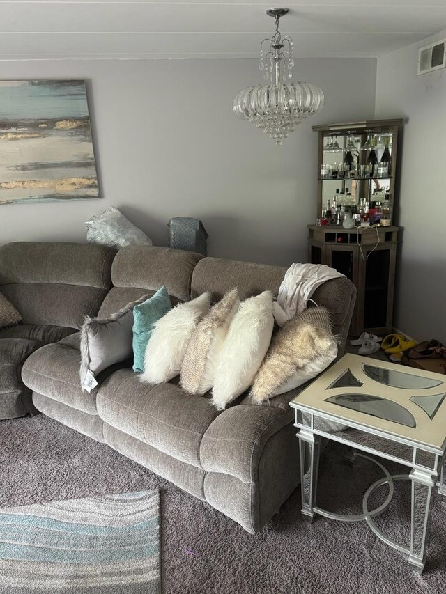 18855 Burnham Ave Unit 231, Lansing, IL 60438 - living room with a chandelier