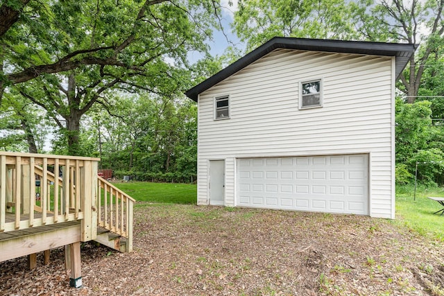 909 Woods Ave, Joliet, IL 60436 - view of side of property with a wooden deck
