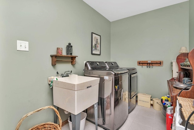 19415 Lisadell Dr, Tinley Park, IL 60487 - laundry area featuring washing machine and dryer and light tile patterned flooring