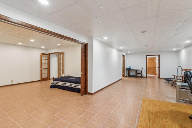310 Westhaven Cir, Geneva, IL 60134 - interior space with recessed lighting, baseboards, and light tile patterned floors
