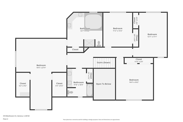 310 Westhaven Cir, Geneva, IL 60134 - room layout