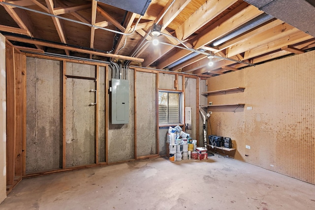 36 Shore Dr, Schaumburg, IL 60193 - unfinished below grade area with electric panel