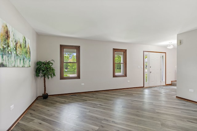 36 Shore Dr, Schaumburg, IL 60193 - empty room featuring wood finished floors and baseboards
