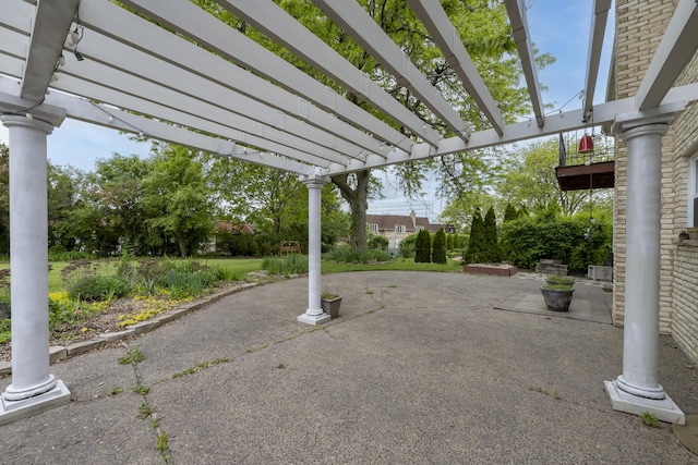 3745 Whirlaway Dr, Northbrook, IL 60062 - view of patio with a pergola
