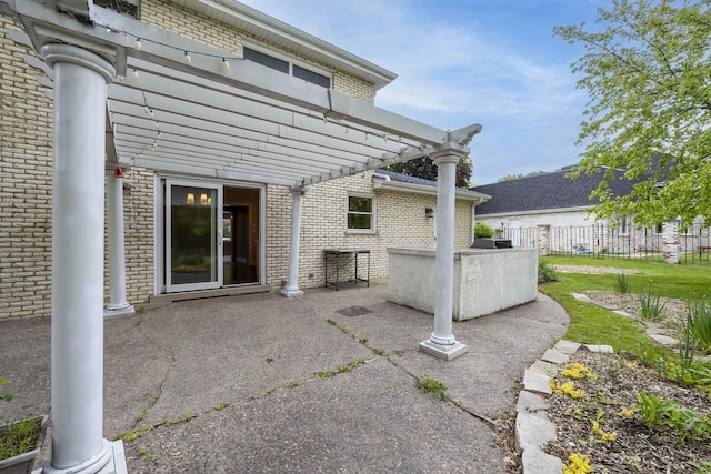 3745 Whirlaway Dr, Northbrook, IL 60062 - view of patio / terrace featuring a pergola
