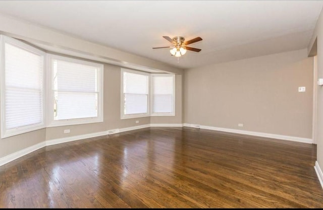 9032 S University Ave, Chicago, IL 60619 - unfurnished room featuring a ceiling fan, baseboards, and healthy amount of natural light